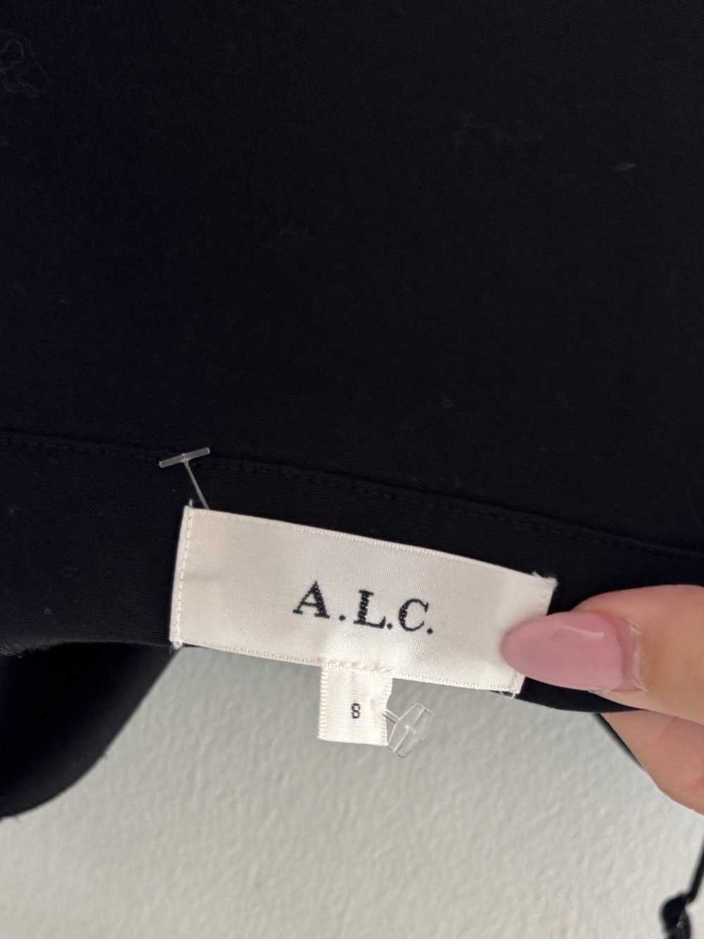 ALC Charlie Black Mini Dress 8 - Picture 5 of 7